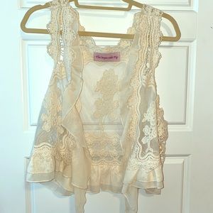 Dainty lace vest